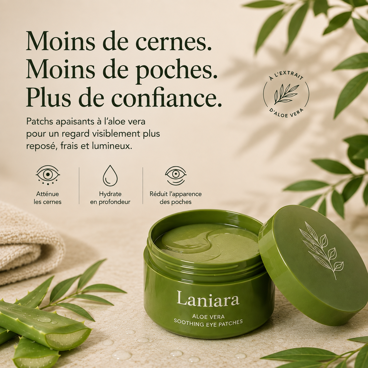 Patchs Yeux Collagène à l'Aloe Vera