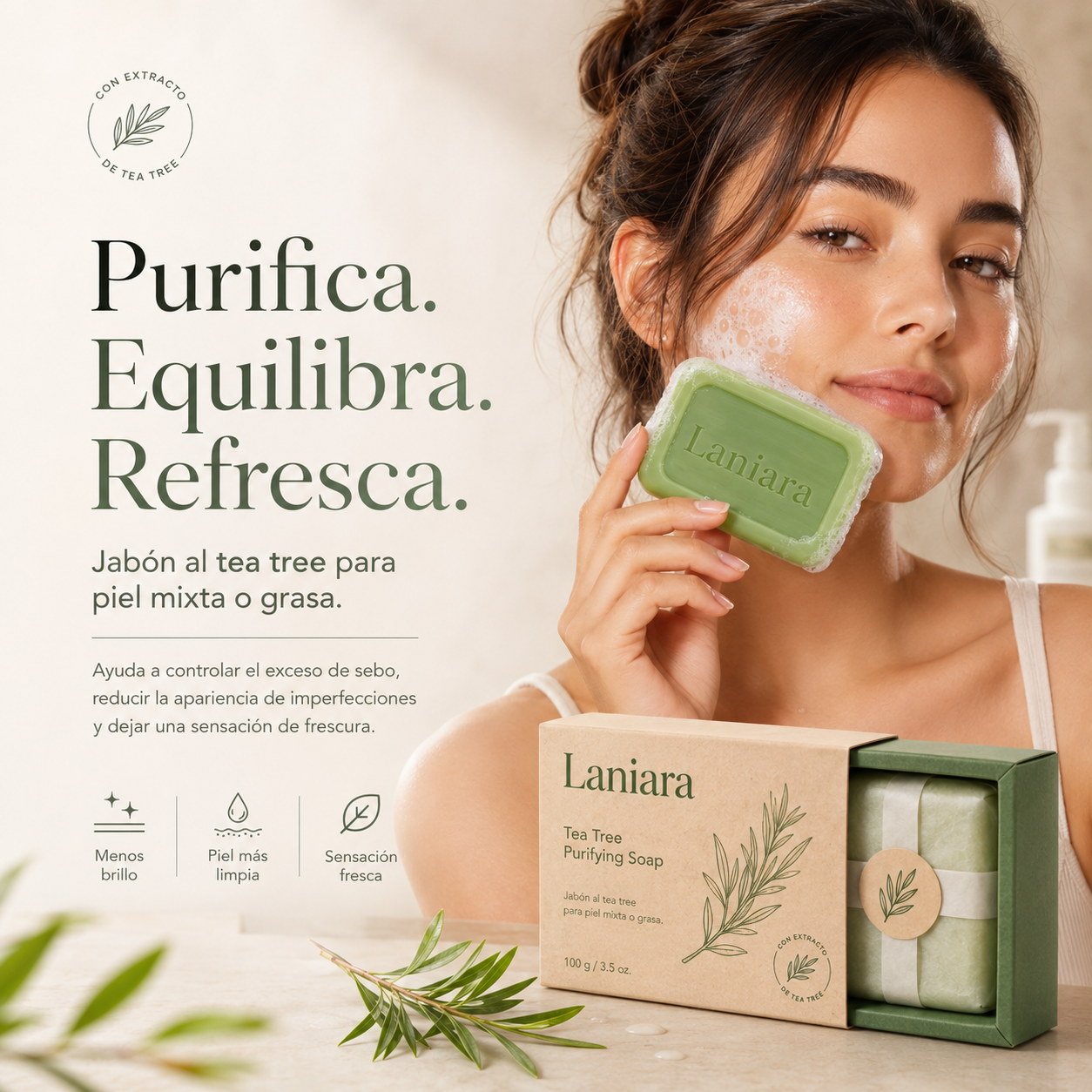 Jabón Purificante Tea Tree