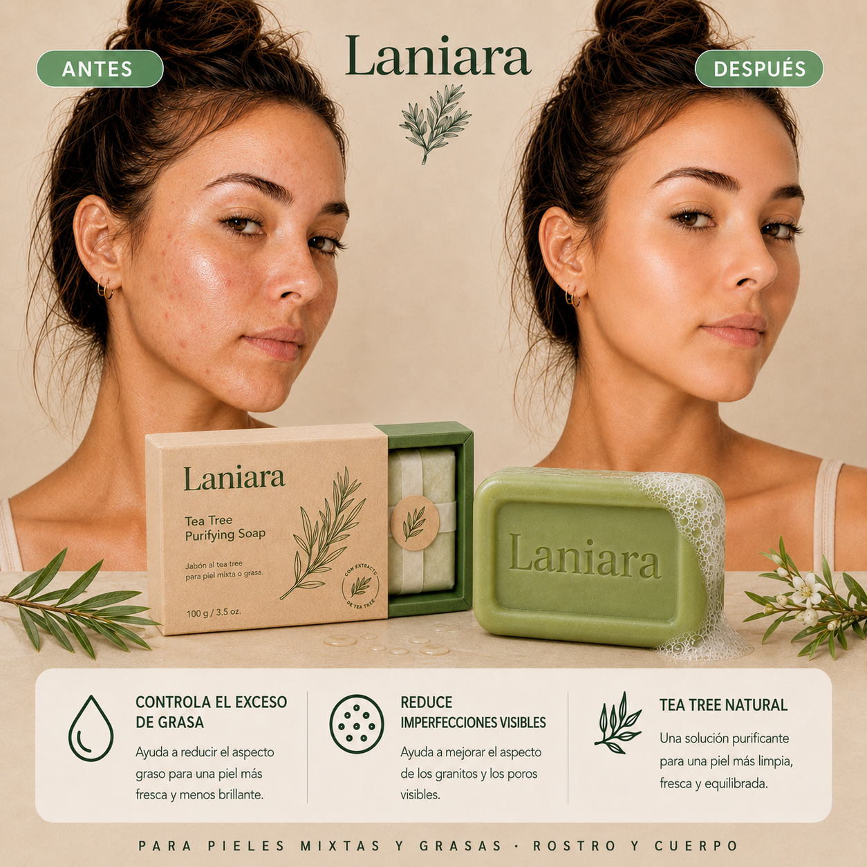 Jabón Purificante Tea Tree